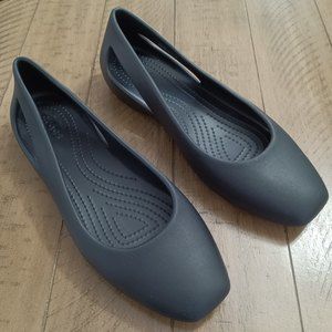 Crocs Sloane Flat Black Womens Size 11